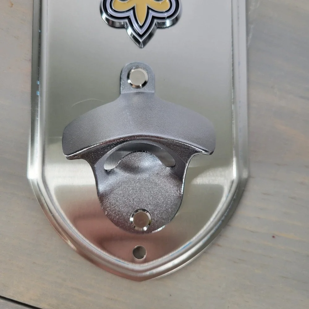 New Orleans Saints NFL Fleur de Lis Metal‎ Wall Mount Bottle Opener